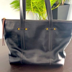 Fossil Leather tote bag